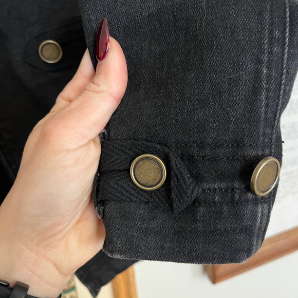 Black Women's Cropped Jacket Free People Sample - Picture 4 of 5